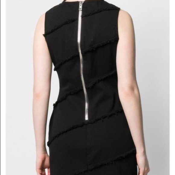 NWT Alexander Wang Diagonal Seamed Dress (Black) - Picture 4 of 5